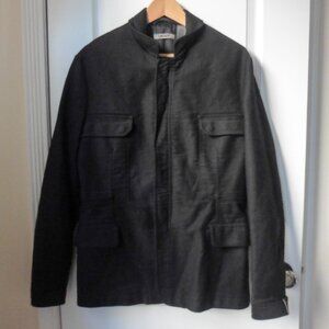 DKNY Vintage Four Front Flap Pockets Thick Warm Cotton Jacket Men's M